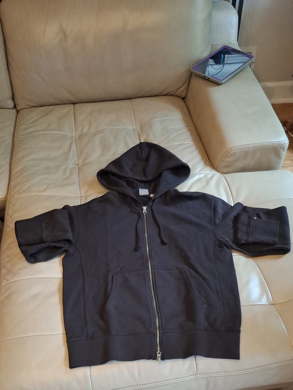 Levi's Black Full-Zip Hooded Sweatshirt